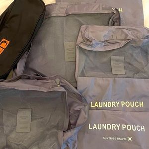 NWOT 8 piece travel pouch accessories